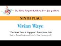 Vivian Waye's 9th Place Audition for 'The Next Time It Happens' 🎶