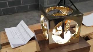 Brass Turners Cube