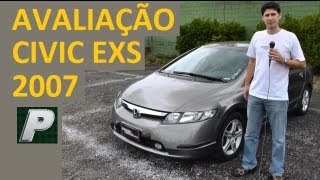 Caçador de Carros: Honda Civic EXS 2007 automático EM DETALHES Caçador de Carros: Honda Civic EXS 2007 automático EM DETALHES