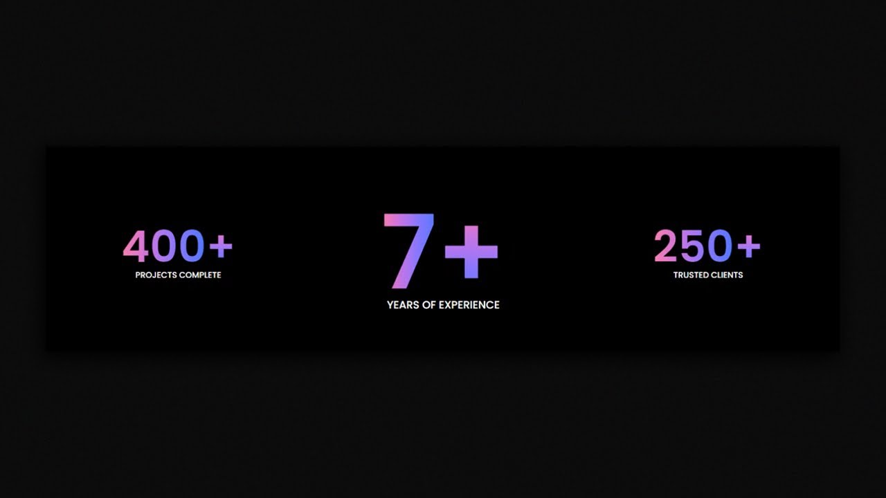 Elementor Gradient Counter Effect | WordPress & Elementor | HeyUtsho ...