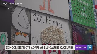 School districts adapt as flu causes closures
