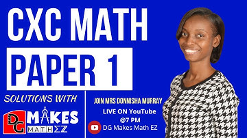 CXC Math || Paper 1 (Multiple Choice) Past Paper Questions and Solutions || Marathon 2