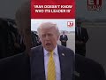 WATCH | Trump Says Iran ‘Doesn’t Know Who Its Leader Is’ Amid War Talks #shorts #trump #usiranwar