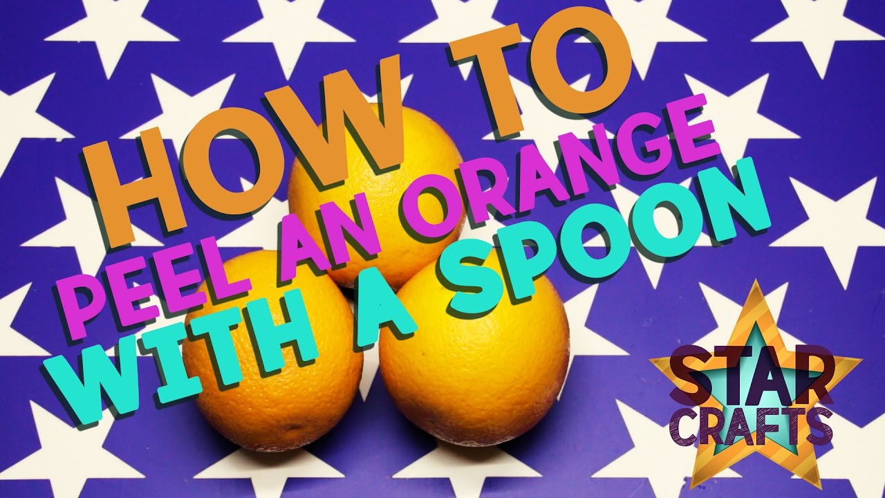 Как почистить апельсин с помощью ложки? Лайф хак!