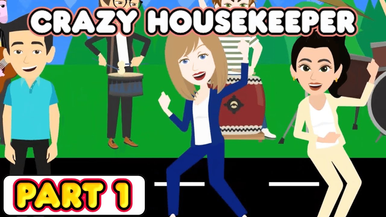 Crazy Housekeeper EPISODE 1 | Animated Stories | Learn English With Stories | JAZZY ENGLISH STORIES