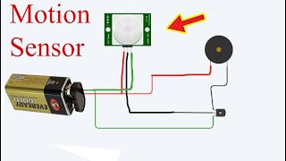 How to make a pir Motion sensor diy project