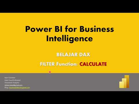 Belajar DAX Fungsi CALCULATE