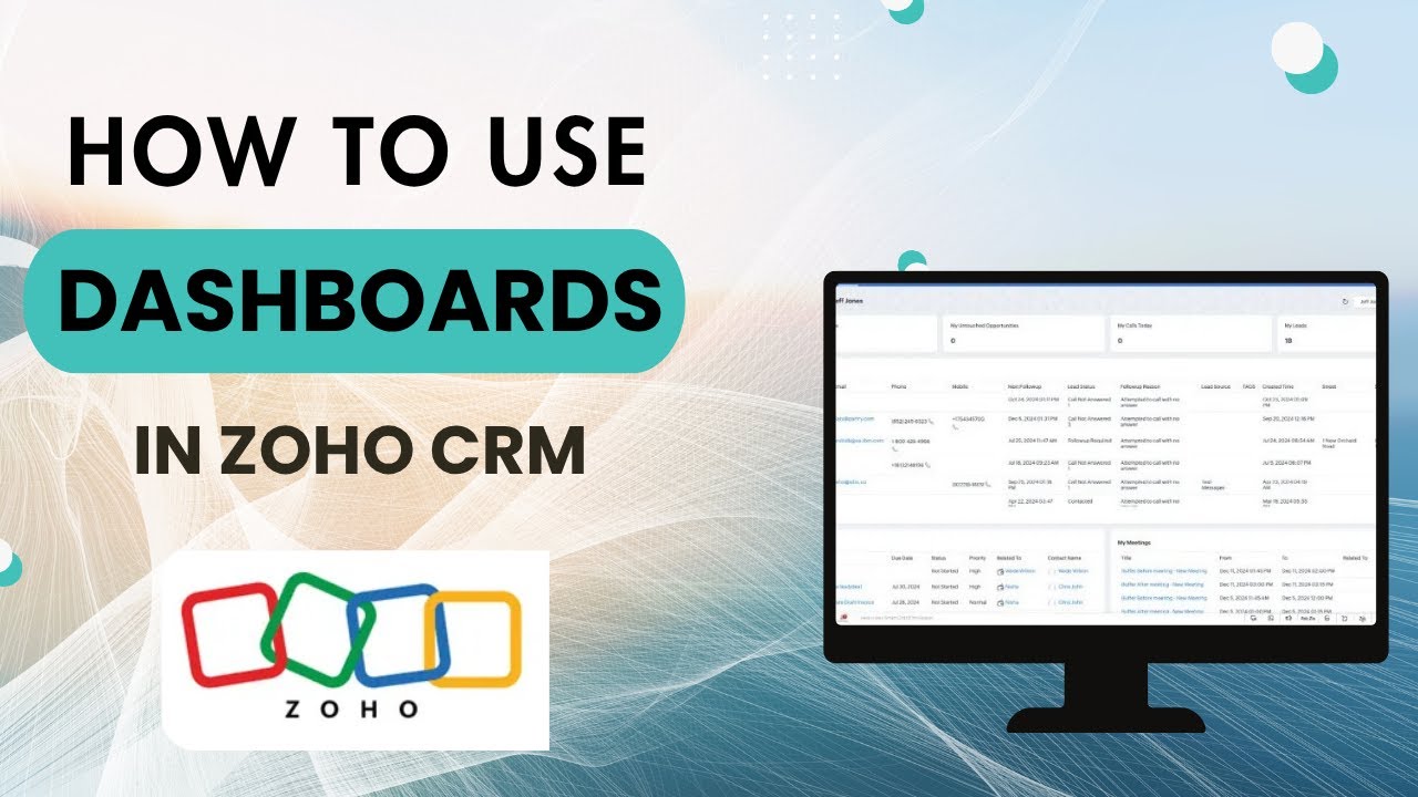 Mastering Dashboards in Zoho CRM | Create, Customize & Share - YouTube