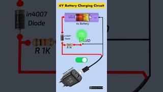 🔋Simple Battery Charging Indicator⚡|Basic Circuit Explain #shorts#battery#circuit