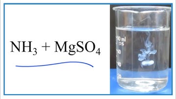 Reaction for MgSO4 + NH3 (Magnesium sulfate + Ammonia)