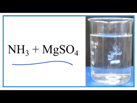 Video Reaction for MgSO4 NH3 (Magnesium sulfate Ammonia) - youtube