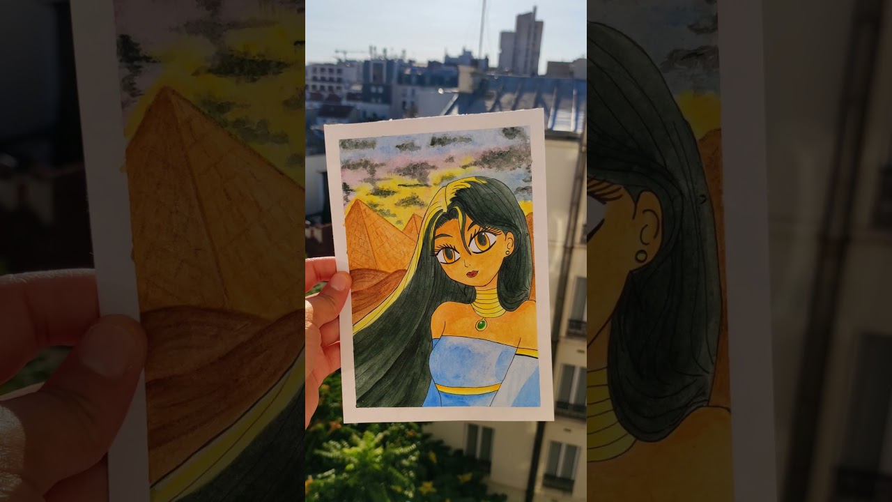 "Illustration princesse Egyptienne"