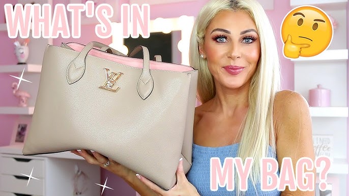 WHAT'S IN MY BAG?  AFFORDABE LOUIS VUITTON LOCKME SHOPPER 