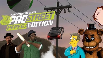 They made a meme mod on a racing game... (Need for Speed ProStreet Pepega Edition)