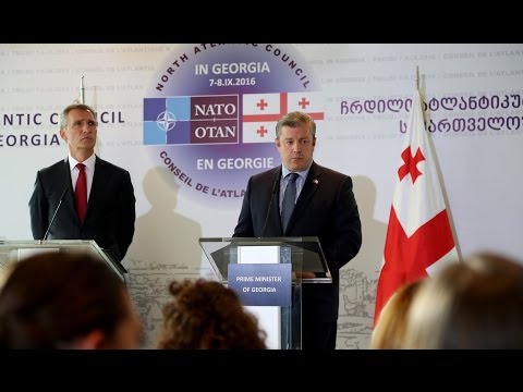 საქართველოს პრემიერ-მინისტრისა და ნატო-ს გენერალური მდივნის ერთობლივი პრესკონფერენცია