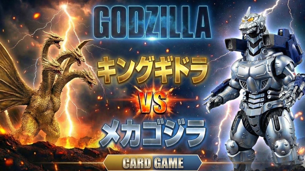【ゴジラカードゲーム】ゴジラvsキングギドラ　PP【ゴジカ】 ゴジラカードゲーム# 98【キングギドラvsメカゴジラ】 - YouTube