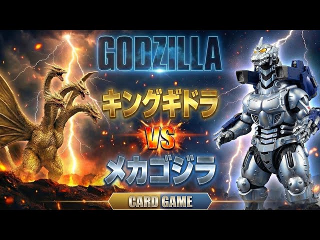 ゴジラカードゲーム# 98【キングギドラvsメカゴジラ】 - YouTube