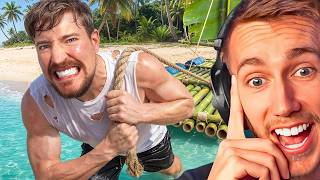 Miniminter Reacts To 'Trapped On An Island Until I Build A Boat'