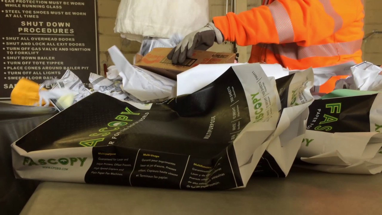 Office Paper Recycling at OSS Solid Waste District Processing Facility