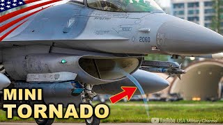 Mini Tornado - F-16 Jet's Air Intake Create Scary Vortices