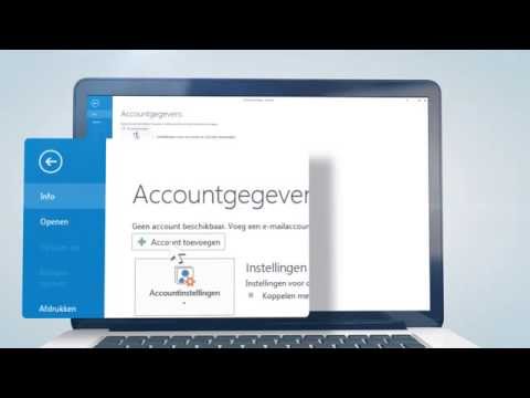 Outlook 2013 instellen via IMAP