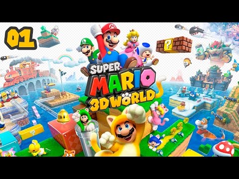 Видео: Super Mario 3D World - Прохождение pt1 - Мир 1