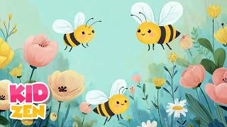 12 Hours Baby Sleep Music | Peaceful Flower Meadow with Bees | Soft Piano | Kidzen: Dreamy Field screenshot 4