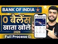 Bank of India Online Account Opening | Bank of India Zero Balance Account-BOI Account Opening Online