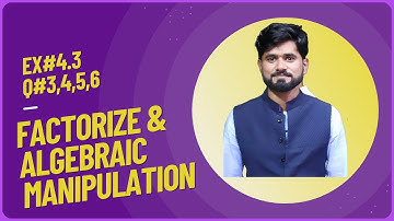 Ex 4.3 Q#3,4,5,6 Class 9 Math New book || LCM of polynomial || lec by sir umer