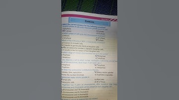 biology chapter no 4 || cell cycle || exercise mcqs class 9th new book