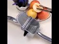 Manual fruit press juicer