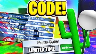 We Use This LIMITED TIME CODE In Roblox Bee Swarm Simulator