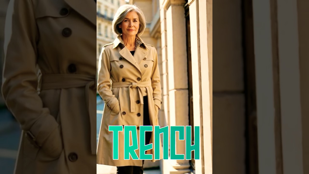Trench Coats make Woman 60+ Style Shine ✨👠