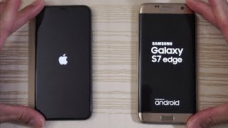 iPhone X vs S7 Edge  Speed Test! (4K)