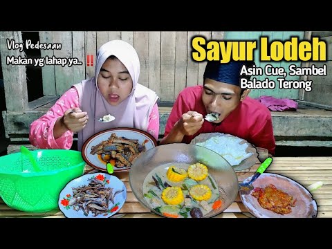 Kreasi Masakan Menu SAHUR Sederhana  ⁉️ Masak Sayur LODEH, Asin Cue, Balado Terong Ungu Yang Lezat