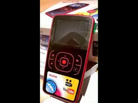 Kodak zx1 pocket video camera short review 720p 30 fps