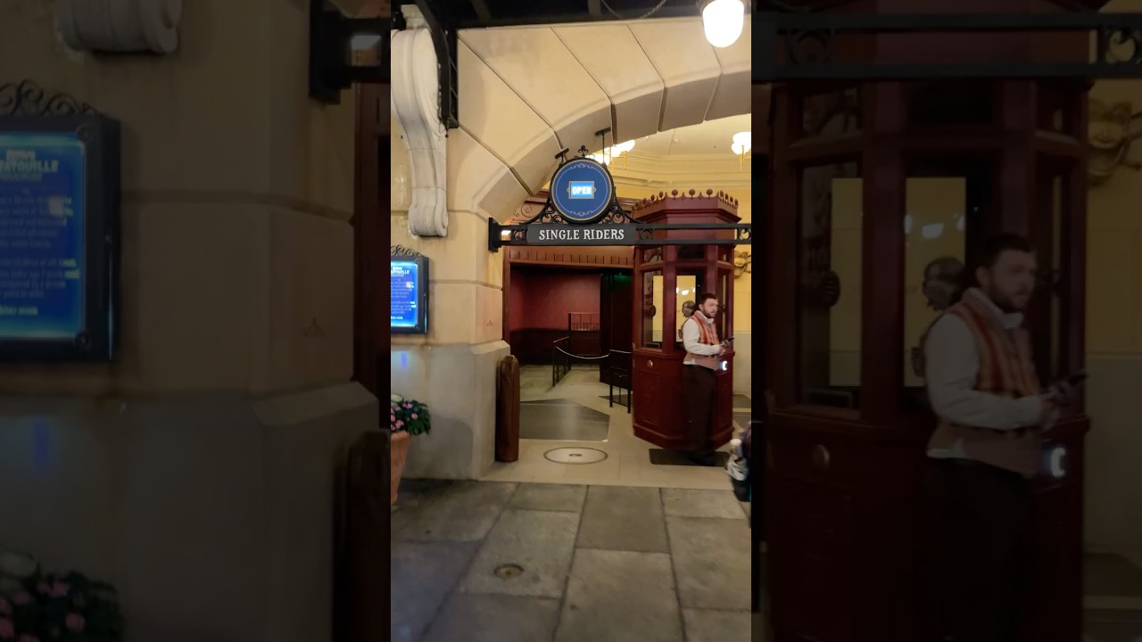 Single Rider Line 7 min wait vs 40 min at standby line @ Remy’s Ratatouille Adventure