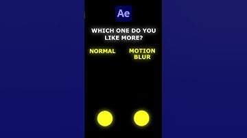 After effects animation : Normal or Motion Blur #aftereffects #animation