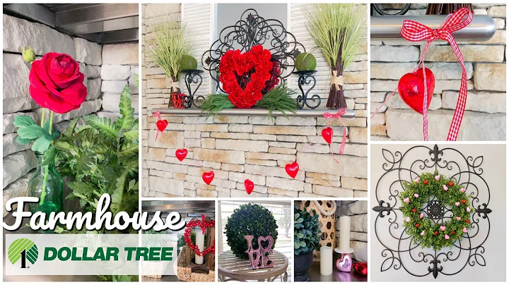 DOLLAR TREE VALENTINE'S DAY DECORATE WITH ME + HEART GARLAND DIY | 2020