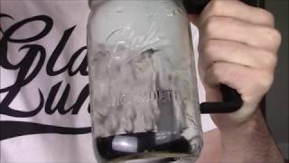 Glass Lung quart mason jar bong
