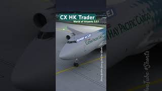 Marshaling! Cathay Pacific Cargo CX B747-8D at LEJ in World of Airports 3.5.1 New Updates! #shorts