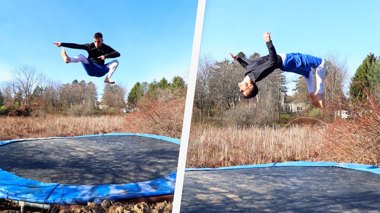 First Session on the INGROUND TRAMPOLINE! YouTube