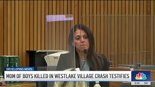Mother of boys killed in Westlake Village crash shares heartbreaking testimony