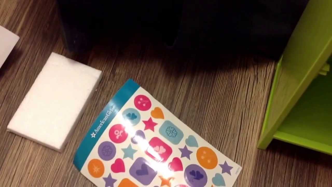 American girl school locker set