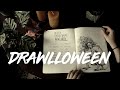 INKTOBER / DRAWLLOWEEN - sketchbook tour flip through