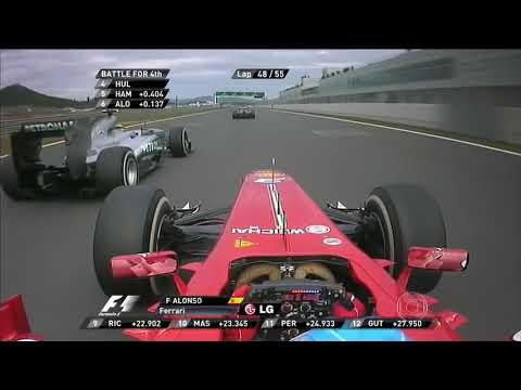 Battle Lewis Hamilton vs Fernando Alonso (South Korea, 2013)