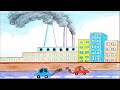 How to draw environment pollution step by step