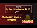 RPSC 1st Grade Exam 2025 English|| Important MCQs || Determiners Part 01 || English By Garhwal Sir