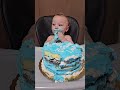1st Birthday SMASH CAKE! #smashcake #birthday #happybirthday #cutebaby  #kids