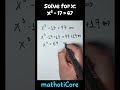 Calm Math Solving #1 | Solve for x in R #math #learning #shorts #lofi #algebra #education #equation